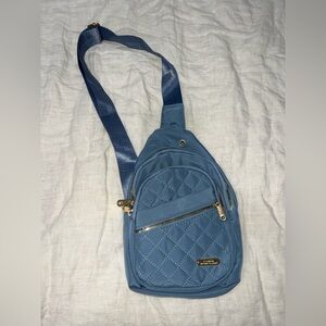 Blue Quilted Women's Bag